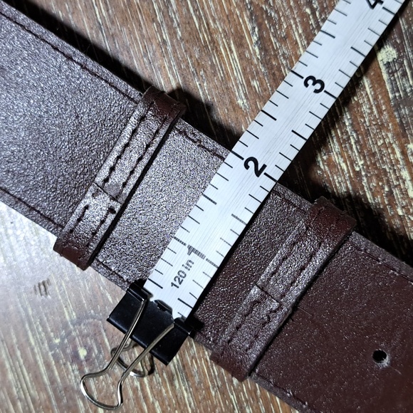 Peacock Feather Vintage 80’s Belt Gold Tone Clasp Genuine Peacock Adjustable - Picture 10 of 10